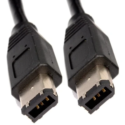 Image of kenable Firewire IEEE 1394 DV Cable 6 to pin PC or Mac 5m [5 metres]