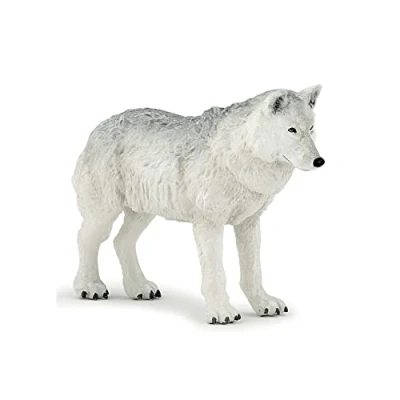 Image of Papo WILD ANIMAL KINGDOM Figurine, 50195 Polar Wolf, Multicolour, 9 x 5 cm