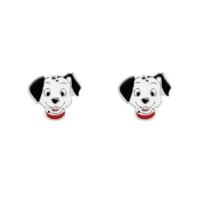 Image of Disney Classics 101 Dalmatians Sterling Silver Enamel Stud Earrings