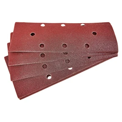 Image of Amtech V4010 P120 Grit 1/3 Sheet Sander Set, 10 Piece Sanding Sheets, 93mm x 230mm Paper