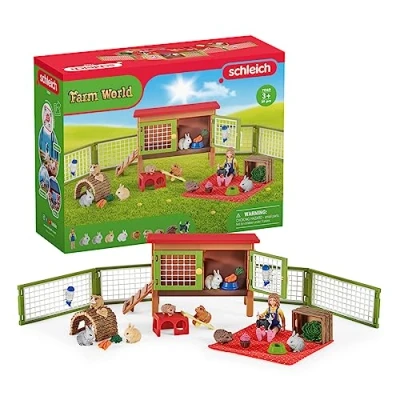 Image of schleich 42389 riding school with riders and horses, ages 5 up, HORSE CLUB play set, 40 pieces, exclusively at Amazon