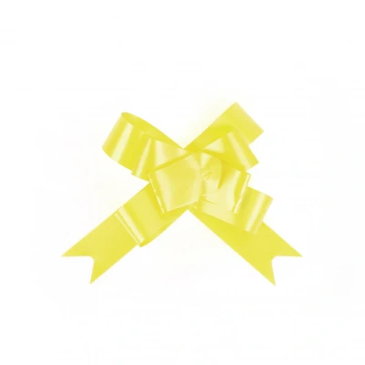 Image of LOVETRENDS Pull Bows Yellow Pack of 20 Ribbons for Making Butterfly Great Present Wrapping and as a Party Decoration