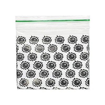 Image of Grip Seal Bags Zip Lock Resealable Plastic Baggies (50x50 mm (200 Pcs), Ball)