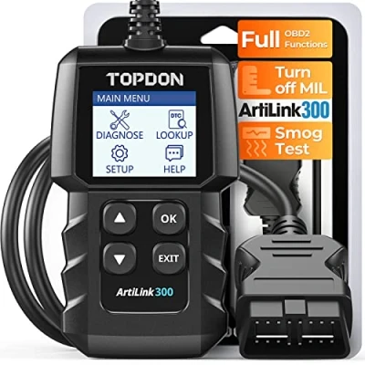 Image of TOPDON AL300, OBD2 Scanner Code Reader, car Auto Diagnostic Tool with Full Functions, Engine Fault Reader CAN Scan Tool, HD LCD Display Screen, for Cars After 1996