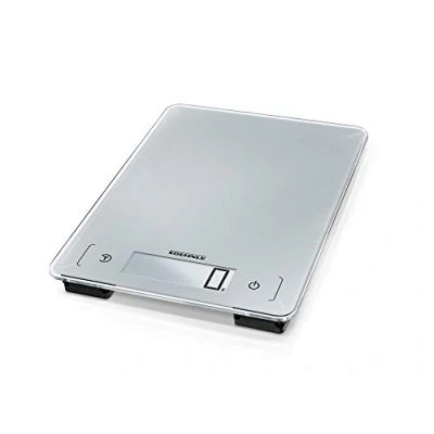 Image of Soehnle Aqua Proof Weighing Scales, Dishwasher Scale to Weigh Food, Waterproof Digital Kitchen Scales Silver, Electronic 10 kg Capacity, Large 23 mm Digits
