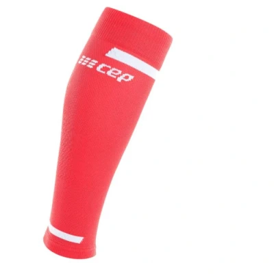 Image of CEP the RUN compression calf sleeves for men leg in pink an effective muscle activation Size V XL