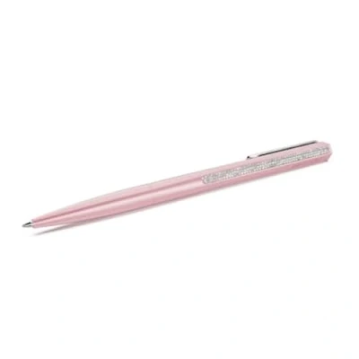 Image of Swarovski Crystal Shimmer Ballpoint Pen Lacquered Pink, Chrome Ref 5678188