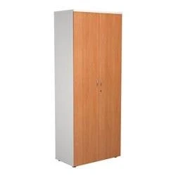 Image of 2000 Wooden Cupboard (450mm Deep) White Carcass Beech Doors