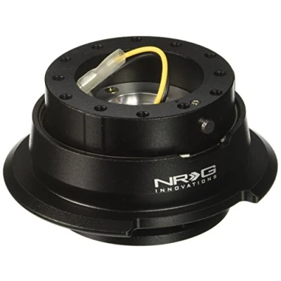 Image of NRG Innovations SRK 280BK Quick Release Kit (Black/Black Ring)
