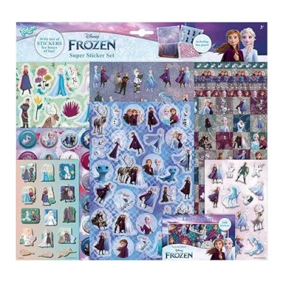 Image of Disney Frozen Totum super sticker set XL 7 sheets with games incl