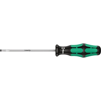 Image of Wera 335 Kraftform Lasertip screwdriver, for slotted scews, 0.8 x 4.0 100 mm, 05110004001