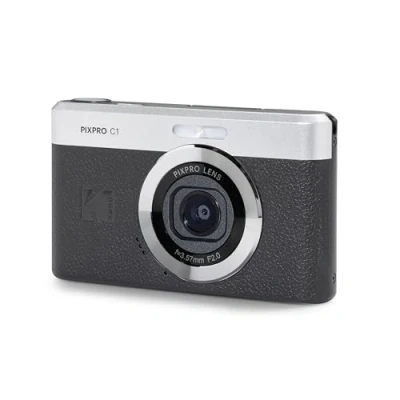 Image of KODAK Pixpro C1 Ultra Compact Digital Camera 13MP BSI CMOS, 4X Zoom, 2.8&quot; LCD Screen, LED Flash, Built in Battery Black