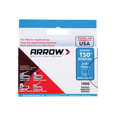 Image of Arrow T50M 506m Monel Staples 10mm (3/8in) (Box 1000) ARRT5038MS