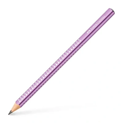 Image of Faber Castell Jumbo Sparkle Graphite Pencil Violet Metallic
