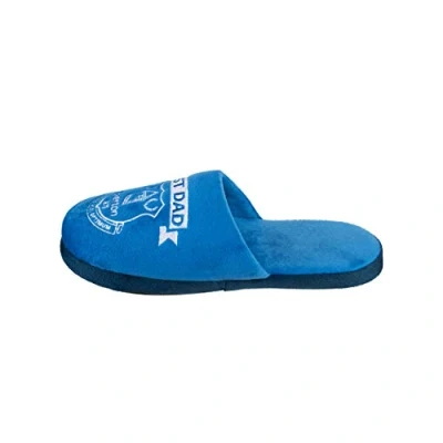 Image of FOCO Football Team Best Dad Slippers (Everton FC, Large)