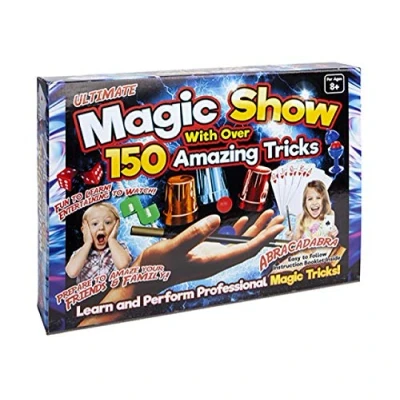 Image of Homestreet Mega Magic Show Gift Set Amaze Family and Friends with 150 Easy to Learn Perform Tricks Props