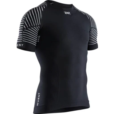 Image of X BIONIC Men Invent 4.0 Light Round Neck Short Sleeve T shirt Opal Black/Arctic White, Large