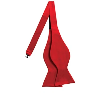 Image of Dobell Mens Red Bow Tie Self