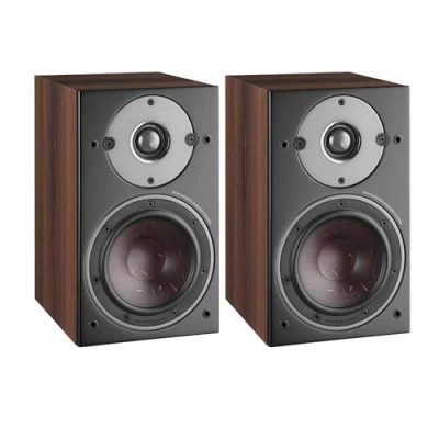 Image of DALI Oberon 1 Bookshelf Speaker Pair Dark Walnut