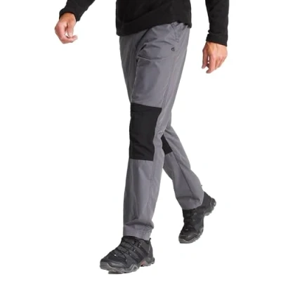 Image of Craghoppers Men&#039;s Verve Pantaloni Trouser, Elephant/Blk, 40&quot;