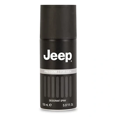 Image of Jeep Freedom Deodorant for Men Spray, Intense, Overwhelming, and Determined Fragrance, Spray with Woody Aromatic Scent, 150 ml