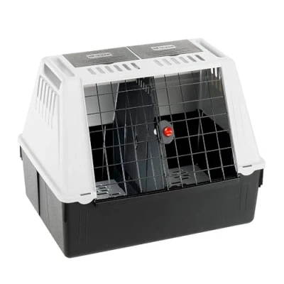 Image of Ferplast Dog Carrier for CAR Transport Box ATLAR 80, Ventilation grids, Storage compartments, Draining pad included, 82 x 51 h 61 cm.