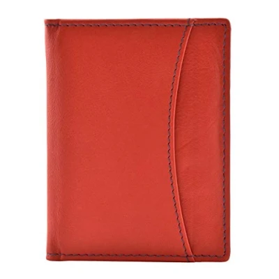 Image of Mala Leather Odyssey Oyster &amp; ID Holder 555 14 (Red)