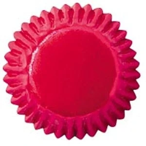 Image of Wilton 75 Mini Cupcake Cases RED METALLIC cm.2,5 x h cm.2