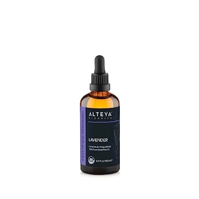 Image of Alteya Organic Lavender Oil (Lavandula Angustifolia) 100 ml 100% USDA Certified Pure Natural Essential Sold Directly by The Grower and Distiller Organics
