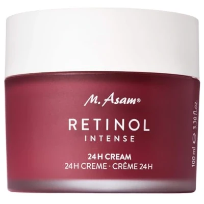 Image of M. Asam RETINOL INTENSE 24h cream (100ml) nourishing face for effective wrinkle smoothing &amp; against signs of aging with retinol, hyaluronic acid shea butter, vegan anti facial care