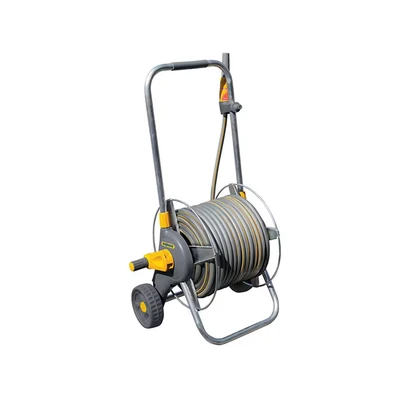 Image of Hozelock 2436 60m Metal Pro Hose Cart &amp; 30m of 12.5mm HOZ2436