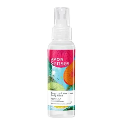 Image of Avon Senses Body Mist 100ml (Tropical Mexicans Maracuja &amp; Lime Scent)