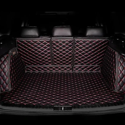 Image of Full Coverage Leather Boot Liner Mat for Mercedes Benz V Class 2021 2022 2023, Car Waterproof Interior Accessories,D