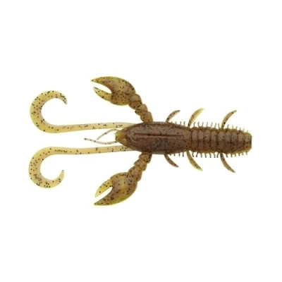 Image of Berkley Hollow Craw 10cm Brown Chartreuse UV (8 pieces) Shad