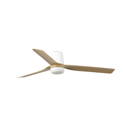 Image of Punt Tub Medium 3 Blade Matt White, Maple with Light 3000 4200 6500K Tuya Smart System