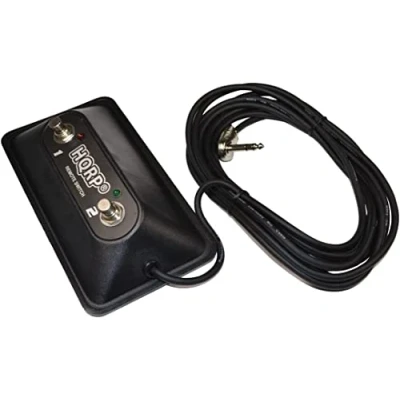 Image of HQRP 2 Button Guitar Amp Footswitch for Peavey 03022920 fits Nashville, ValveKing, Windsor, 6505 Head, 112 Combo amps