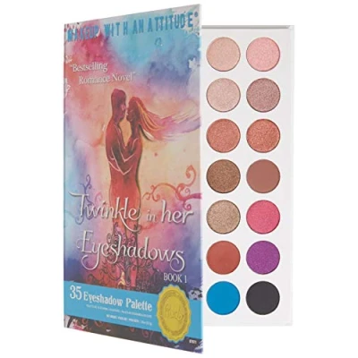 Image of Rude 35 eyeshadow palette book 1 twinkle in her eyeshadows 52.5g