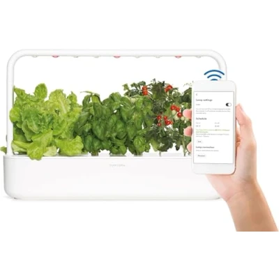 Image of Click and Grow 9 Pro Indoor Herb Garden Kit with Light Easier Than Hydroponics Growing System Smart for Home Kitchen Windowsill Vegetable &amp; Starter Plant Pods