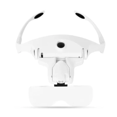 Image of Headband Magnifier, LED Light Hands Free Magnifying Glass with 5 Detachable Lenses 1.0X 3.5X Adjustable Holder for Close Work(9892B2)