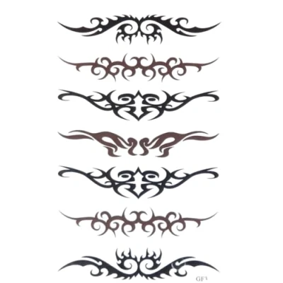 Image of Fat catz copy Unisex Mens Boys Black Celtic Arty Temporary Tattoos Parties Gift Bags