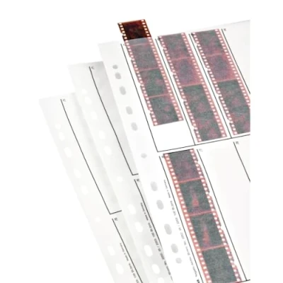Image of Hama Negative Sleeves Glassine 10 Strips 4 Negatives 24x36mm Pack 25 Vertical