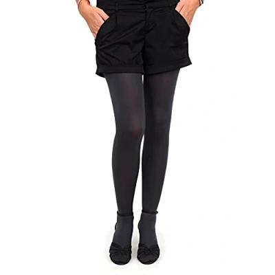 Image of MILKY SILK Semi Opaque Microfiber Tights 40 Denier (Graphite, XL)