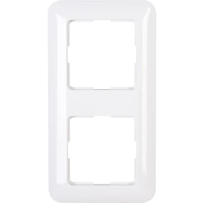 Image of Kopp 405102002 Cadiz 2 Way Switch Range Cover Frame in Arctic White, fach