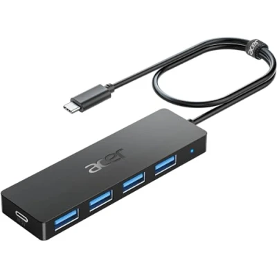 Image of acer USB C Hub 3.0 with power supply, Ultra Slim Multiport 4 Ports Adapter for iPhone 15 Series, MacBook iPad Pro, iMac, Surface, PC, Laptop, Tablets, Keyboard, Mouse etc. 60cm