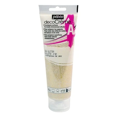 Image of Pebeo 89401 Deco Auxiliary, Gold Glitter, 120 ml