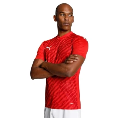 Image of Puma Teamultimate Sports Tshirt, Men&#039;s, Size: Medium, Red