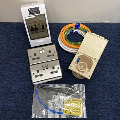Image of TEW 240V Mains Electric Hook Up Installation Kit Campervan Motorhome Conversion 12