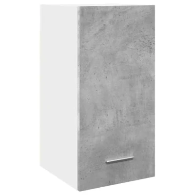 Image of vidaXL hanging cabinet concrete grey engineered wood 30x31x60 cm kitchen wall storage, durable and moisture resistant design
