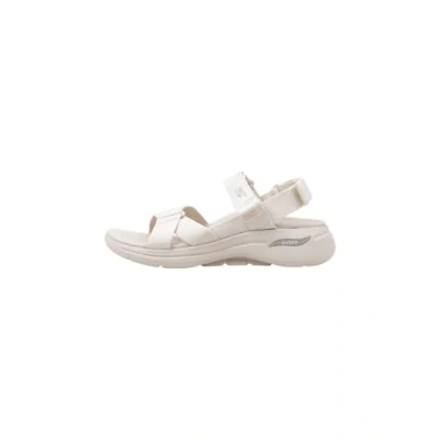 Image of Skechers Women&#039;s GO Walk Arch Fit Sandal Attract Natural Textile UK 8