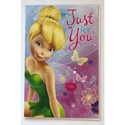 Image of Disney fairies tinkerbell just for you birthday card